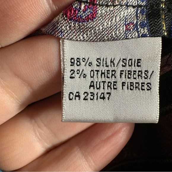 Talbots Petites sz 4 silk brocade kimono jacket,, metallic - Picture 11 of 11